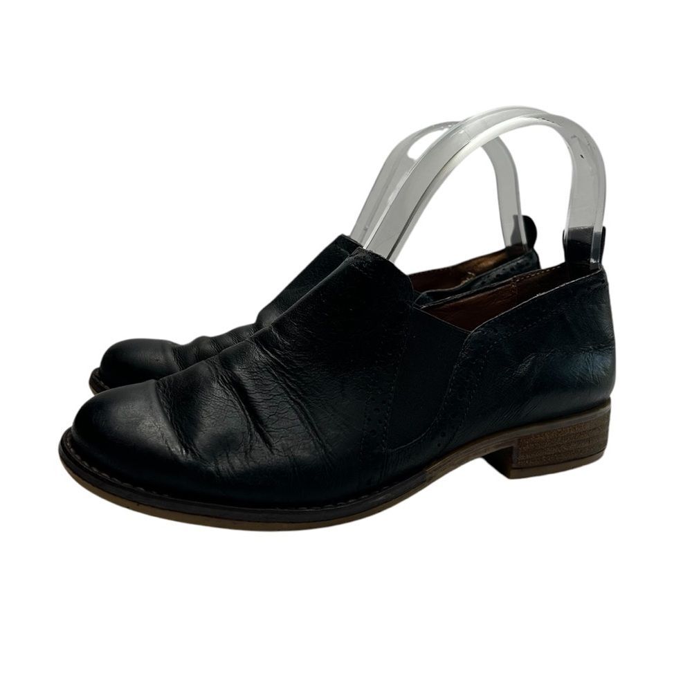 Josef Seibel Black Leather Slip-On boots Shoes 36